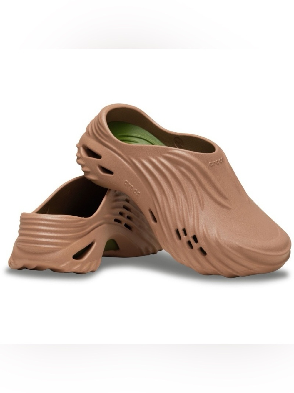 🆕 Crocs Echo Wave Clog “Cork” Unisex M10 / W12 Comfort Slip On Foam Shoe NIB